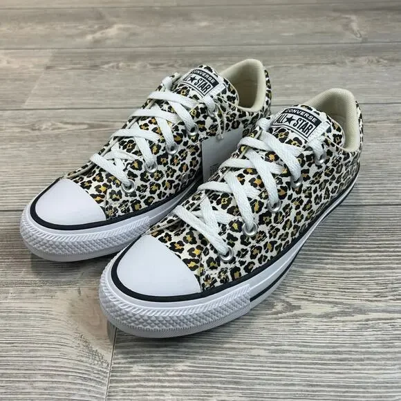 Converse Street Low Top Cheetah Sneakers Women's Size 8 NWT - Picture 2 of 9